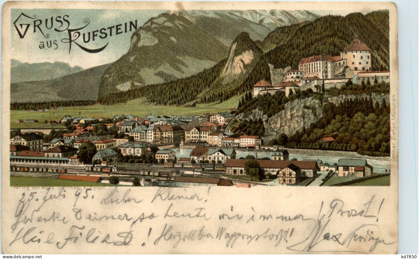 Gruss Aus Kufstein - Litho - Kufstein