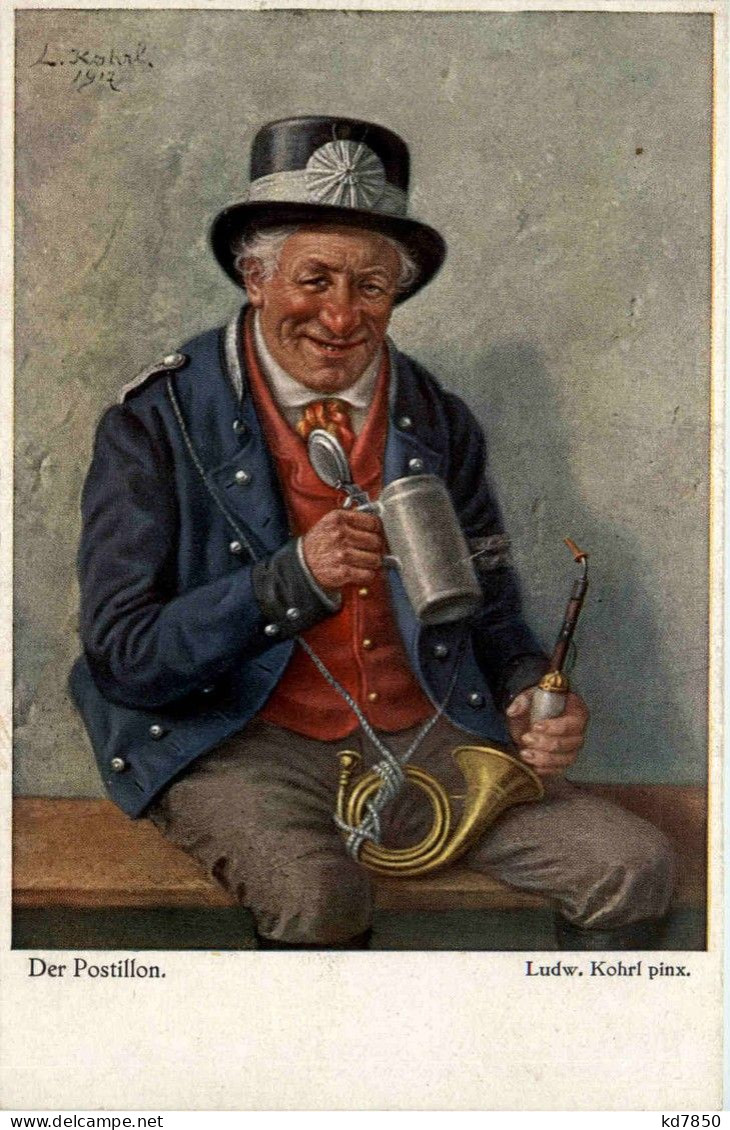 Der Postillon - Künstlerkarte Ludwig Kohrl - Humour