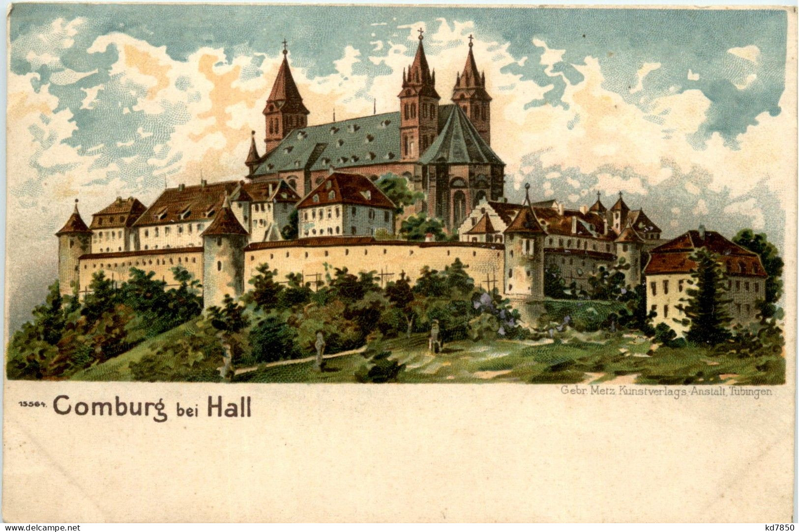 Comburg Bei Hall - Litho - Schwaebisch Hall