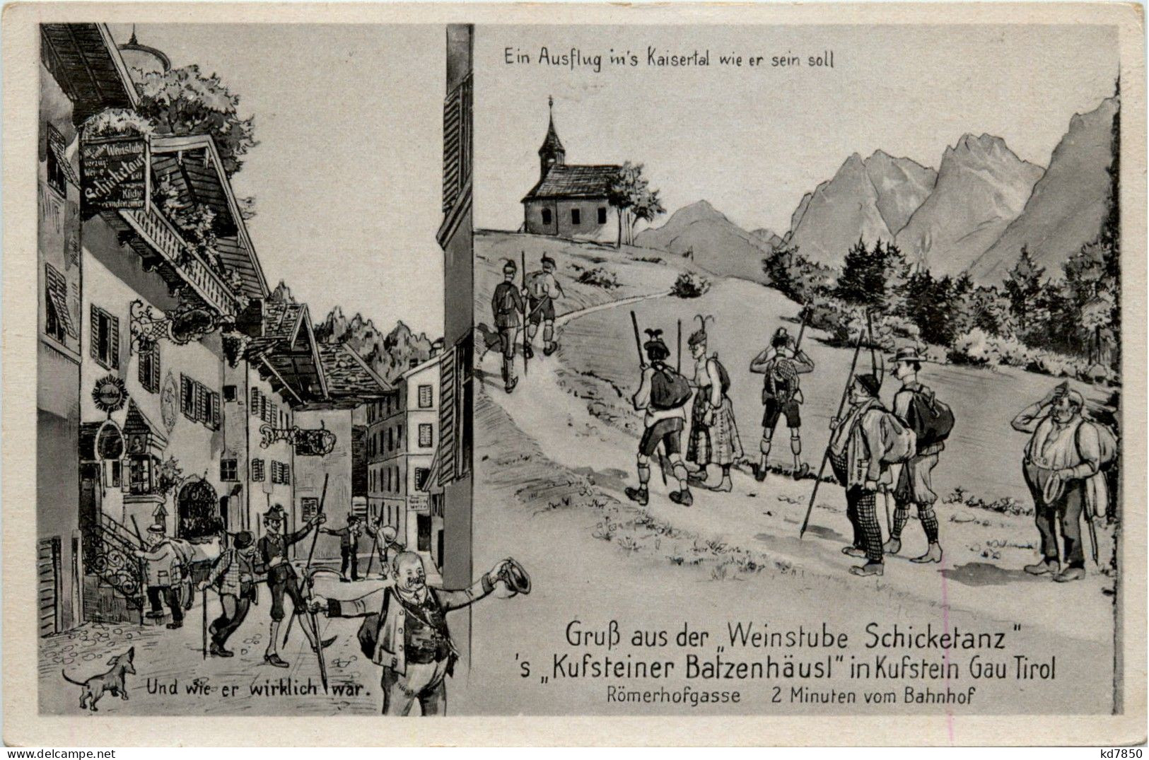 Gruss Aus Der Weinstube Schicketanz In Kufstein - Kufstein