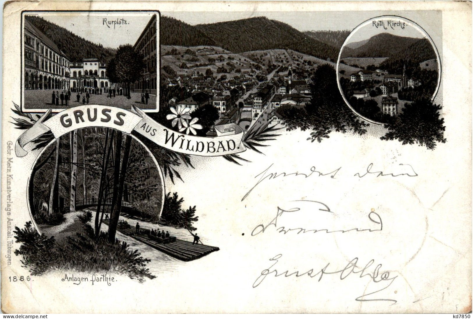 Gruss Aus Wildbad - Litho - Calw