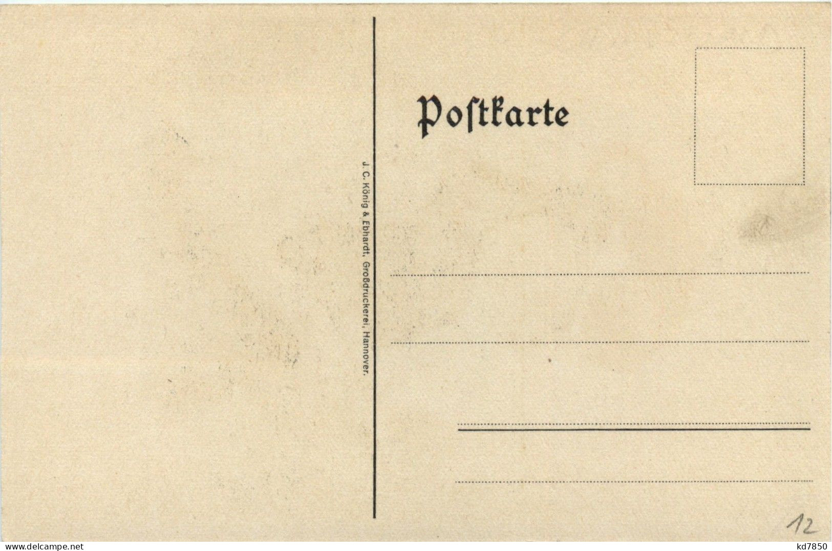 Gütermann Nähseide - Künstlerkarte C- Liebich - Advertising