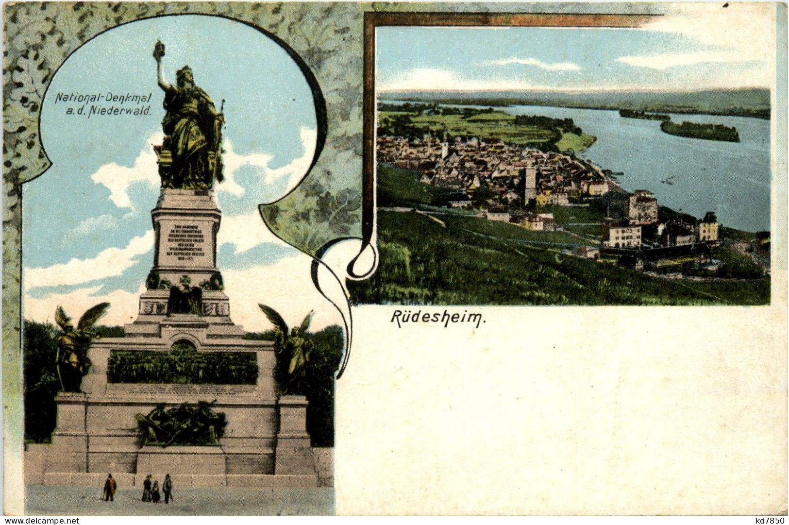 Rüdesheim - Litho - Ruedesheim A. Rh.