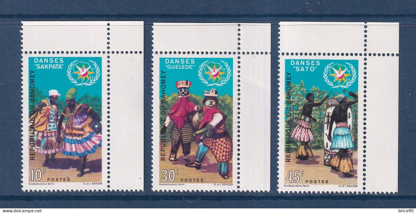 Dahomey - YT N° 284 à 286 ** - Neuf Sans Charnière - 1970 - Bénin – Dahomey (1960-...)