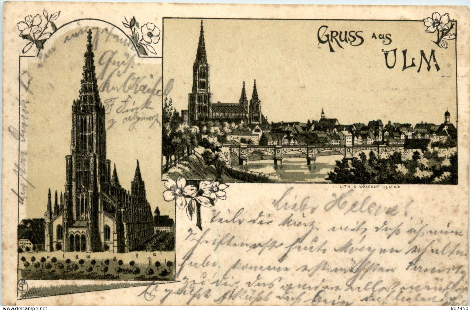 Gruss Aus Ulm - Litho - Ulm