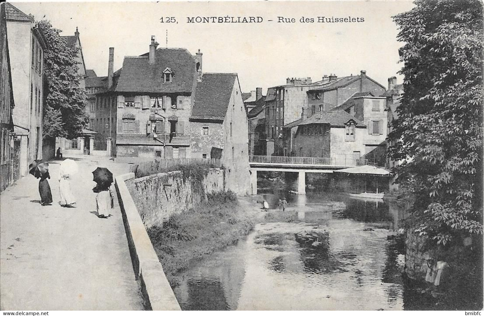 MONTBÉLIARD - Rue Des Ruisselets (verso Joins Pour Découvrir Les Talents De Dessin Du Rédacteur) - Montbéliard