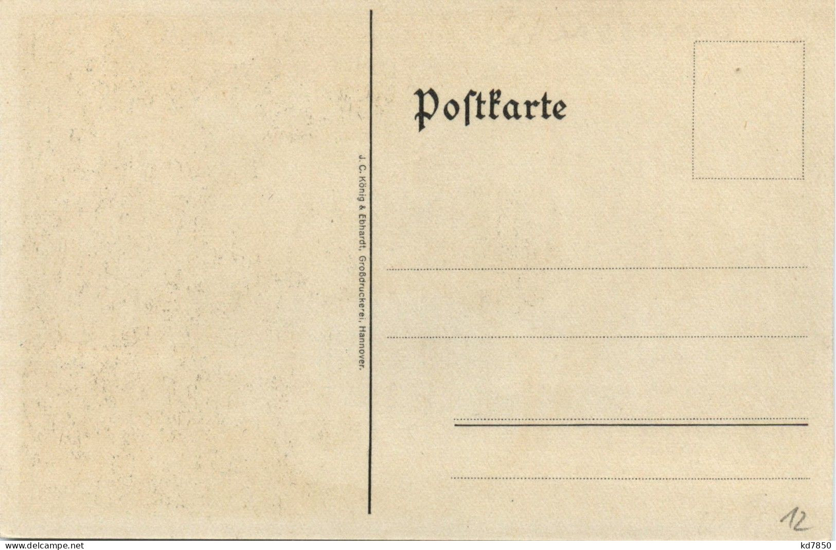 Gütermann Nähseide - Künstlerkarte C- Liebich - Publicidad