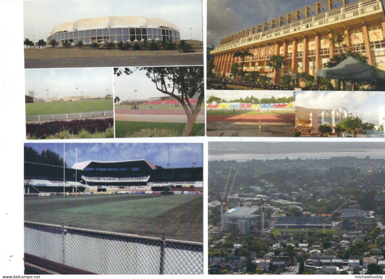 4 POSTCARDS WORLD  STADIUMS PUBLISHED IN AUSTRALIA - Stades