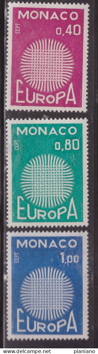 ClCept+Stato - PIA - MONACO  - 1970 : Europa -  (Yv 819-21) - Nuovi