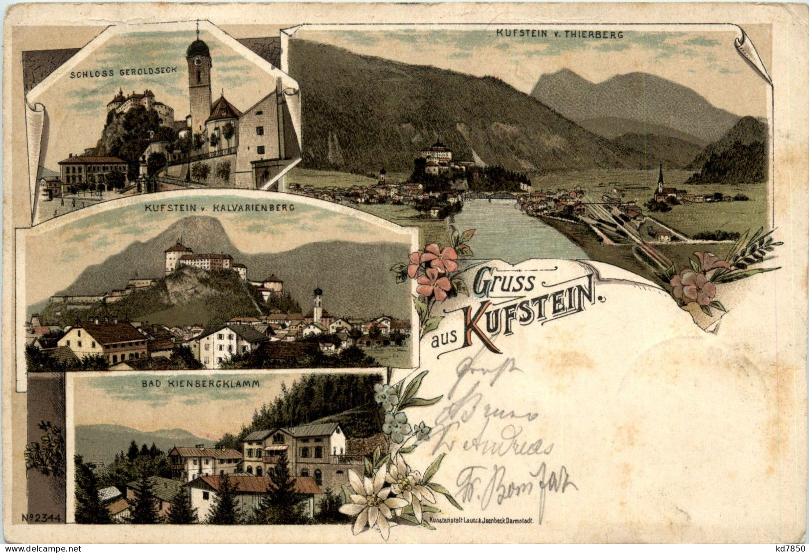 Gruss Aus Kufstein - Litho - Kufstein