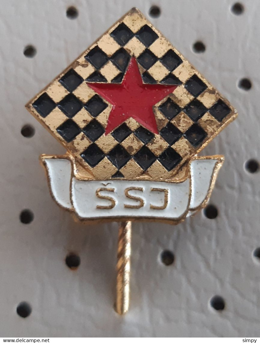 Chess Federation Of Yugoslavia SSJ  Vintage Pin Bertoni Milano - Sonstige & Ohne Zuordnung