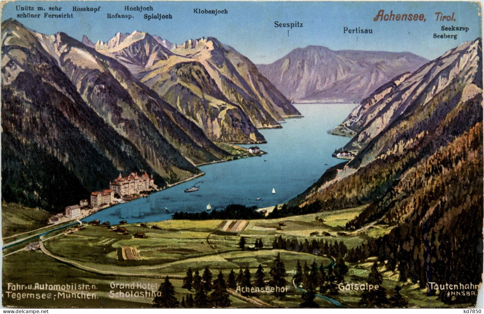 Der Achensee, Div.Berge Und Gasthöfe - Achenseeorte