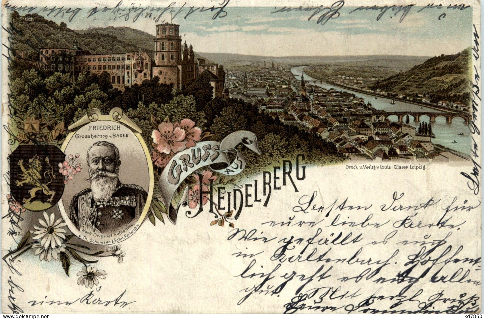 Gruss Aus Heidelberg - Litho Grossherzorg Zu Baden - Heidelberg