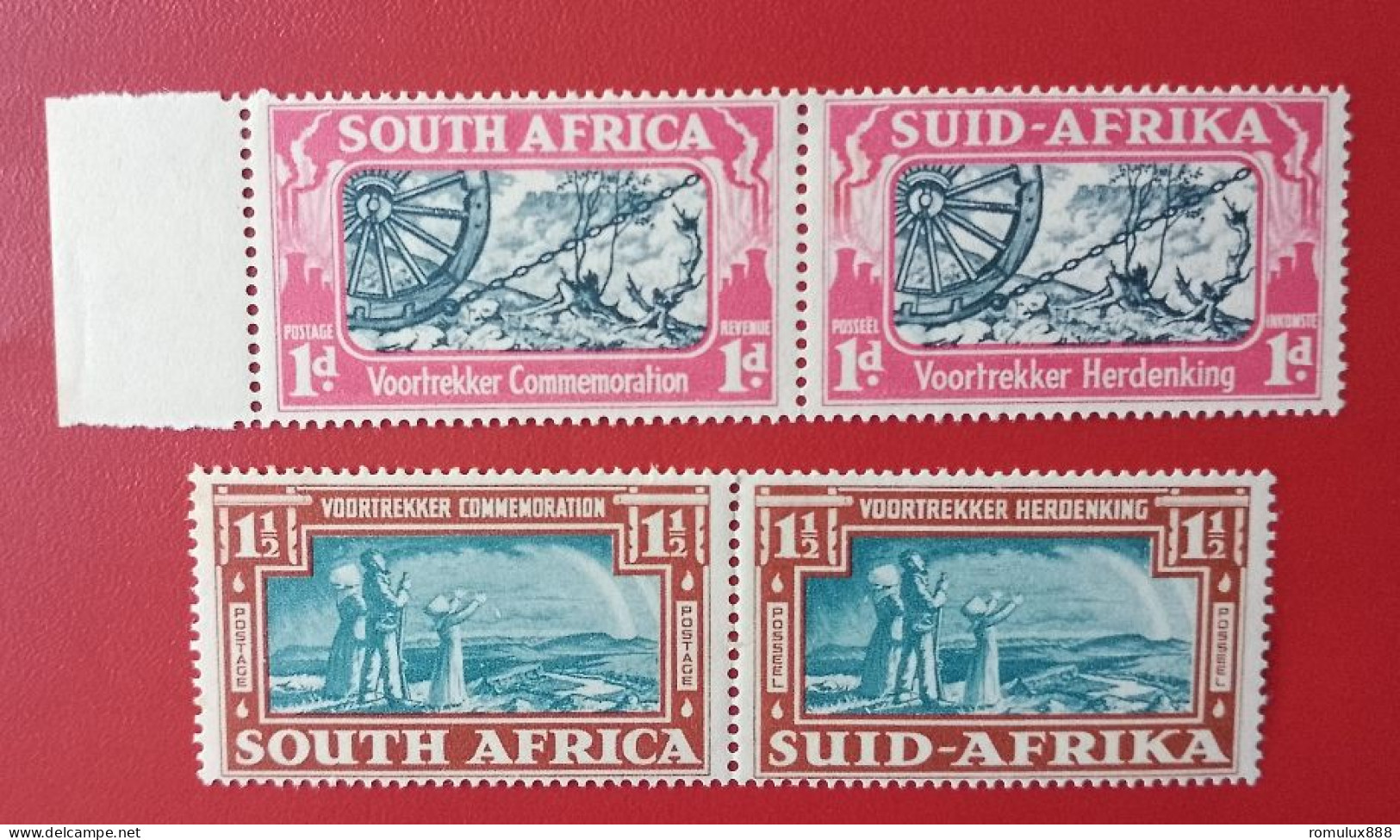 1938 COMMEMORATION OF VOORTREKKERS MNH SET - Nuevos