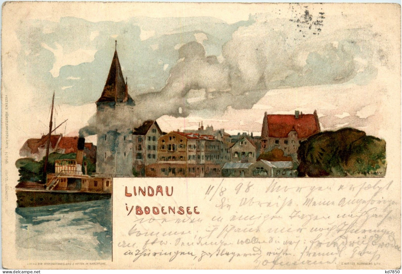 Lindau - Litho - Lindau A. Bodensee