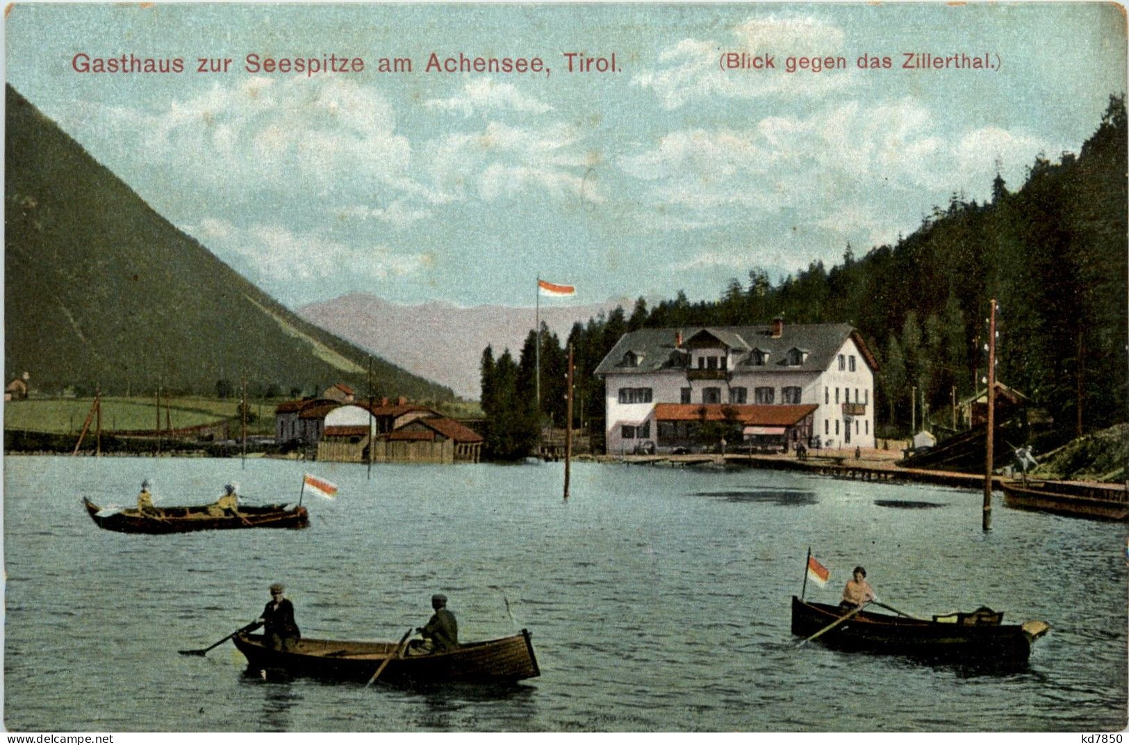 Achensee - Gasthaus Zur Seespitze, Blick Gegen Das Zillertal - Achenseeorte