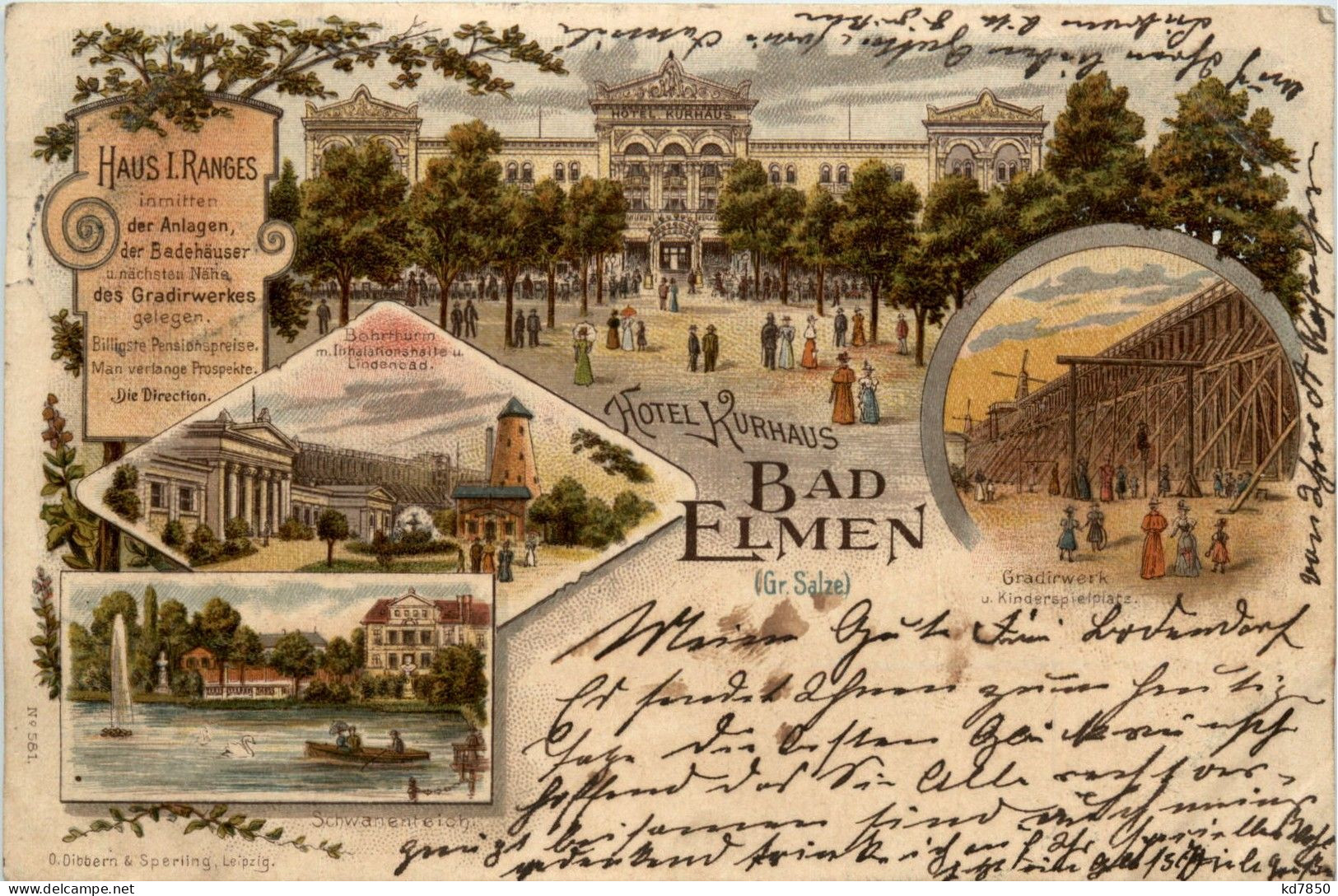 Gruss Aus Bad Elmen - Litho - Schoenebeck (Elbe)