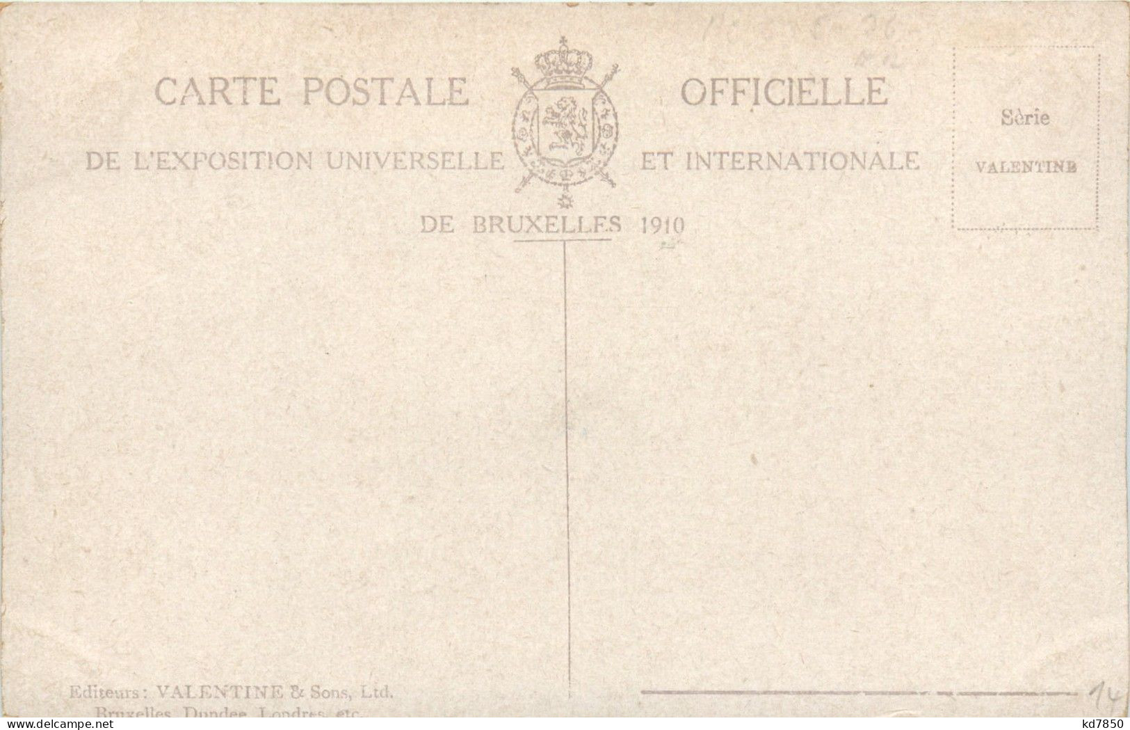Exposition De Bruxelles 1910 - Expositions Universelles