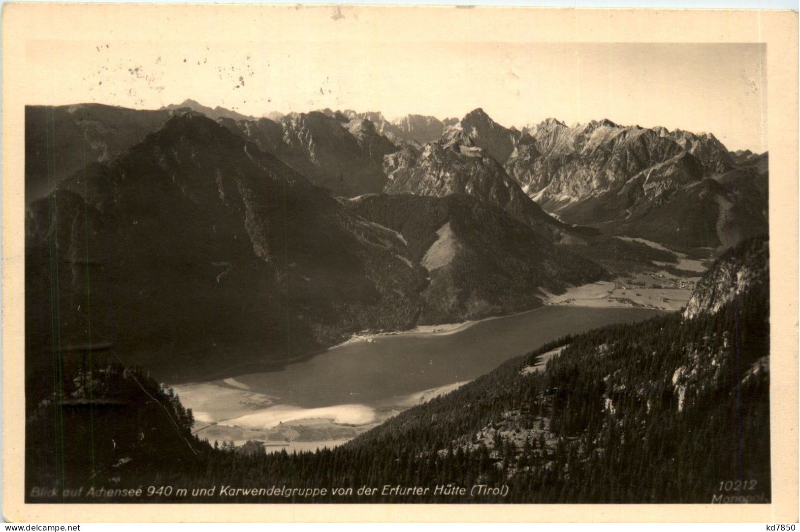 Achensee, Blick Auf Karwendelgruppe Von Der Erfurter Hütte - Achenseeorte