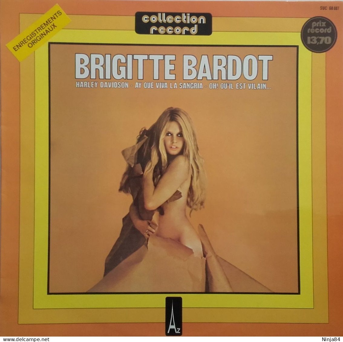 LP 33 CM (12") Brigitte Bardot / Serge Gainsbourg  "  Harley Davidson  " - Autres - Musique Française