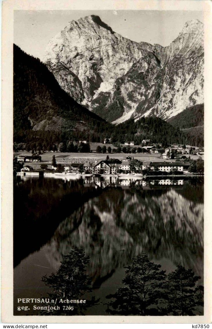 Achensee/Tirol Orte Und Umgebung, Achensee, Pertisau Gegen Sonnjoch - Achenseeorte