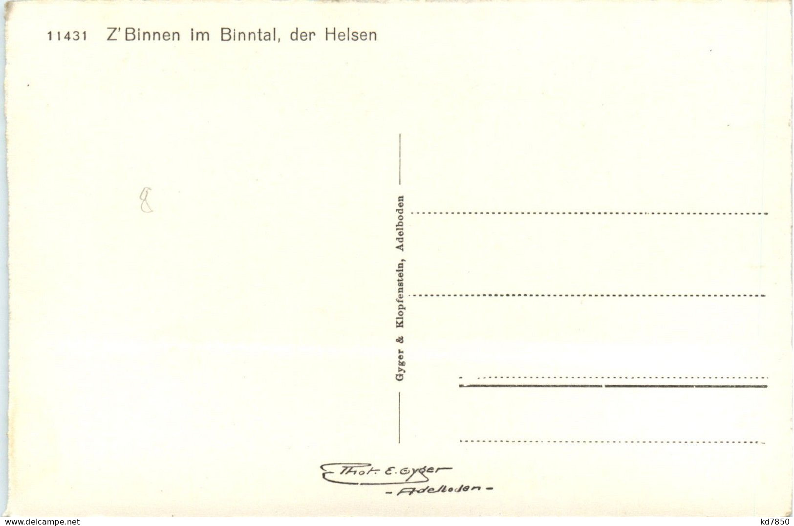 Z Binnen Im Binntal - Binn