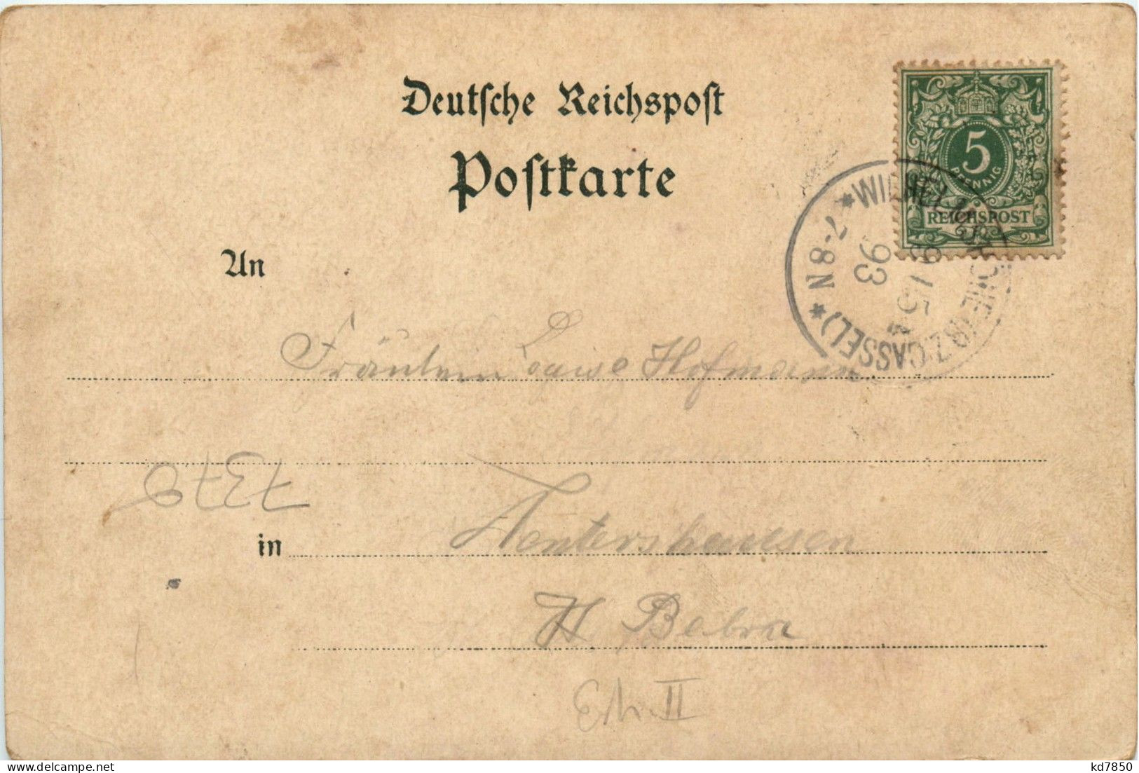 Gruss Von Der Wilhelmshöhe - Litho 1893 - Kassel