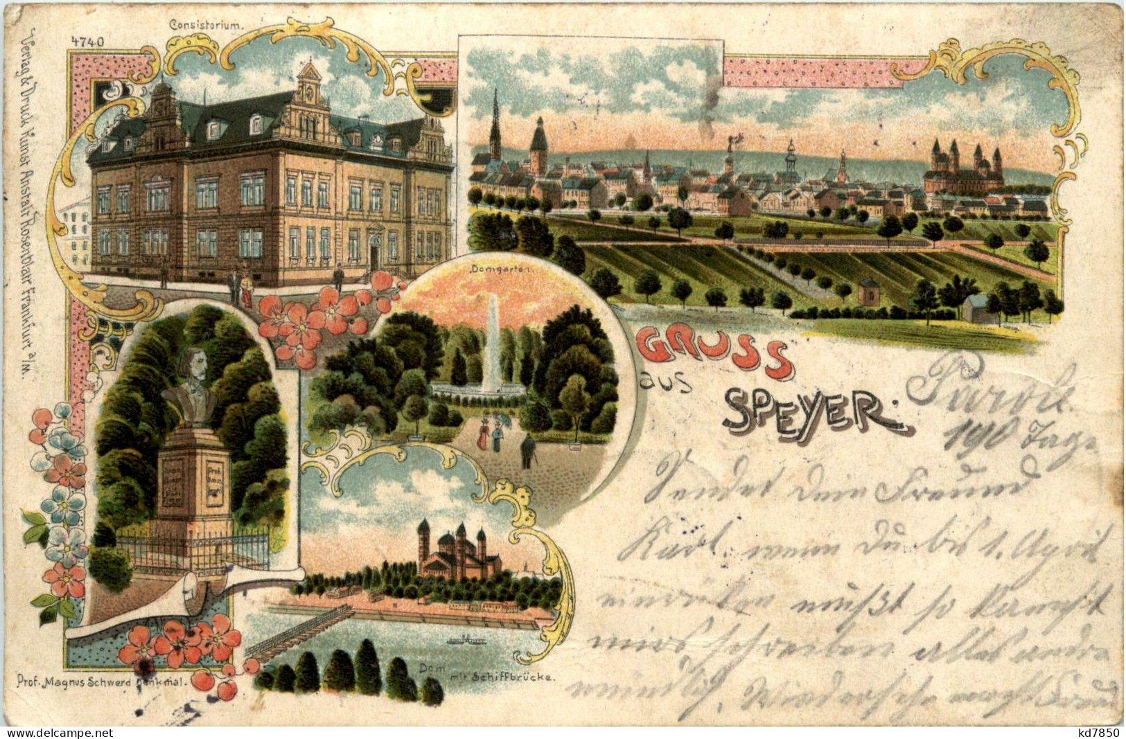 Gruss Aus Speyer - Litho - Speyer