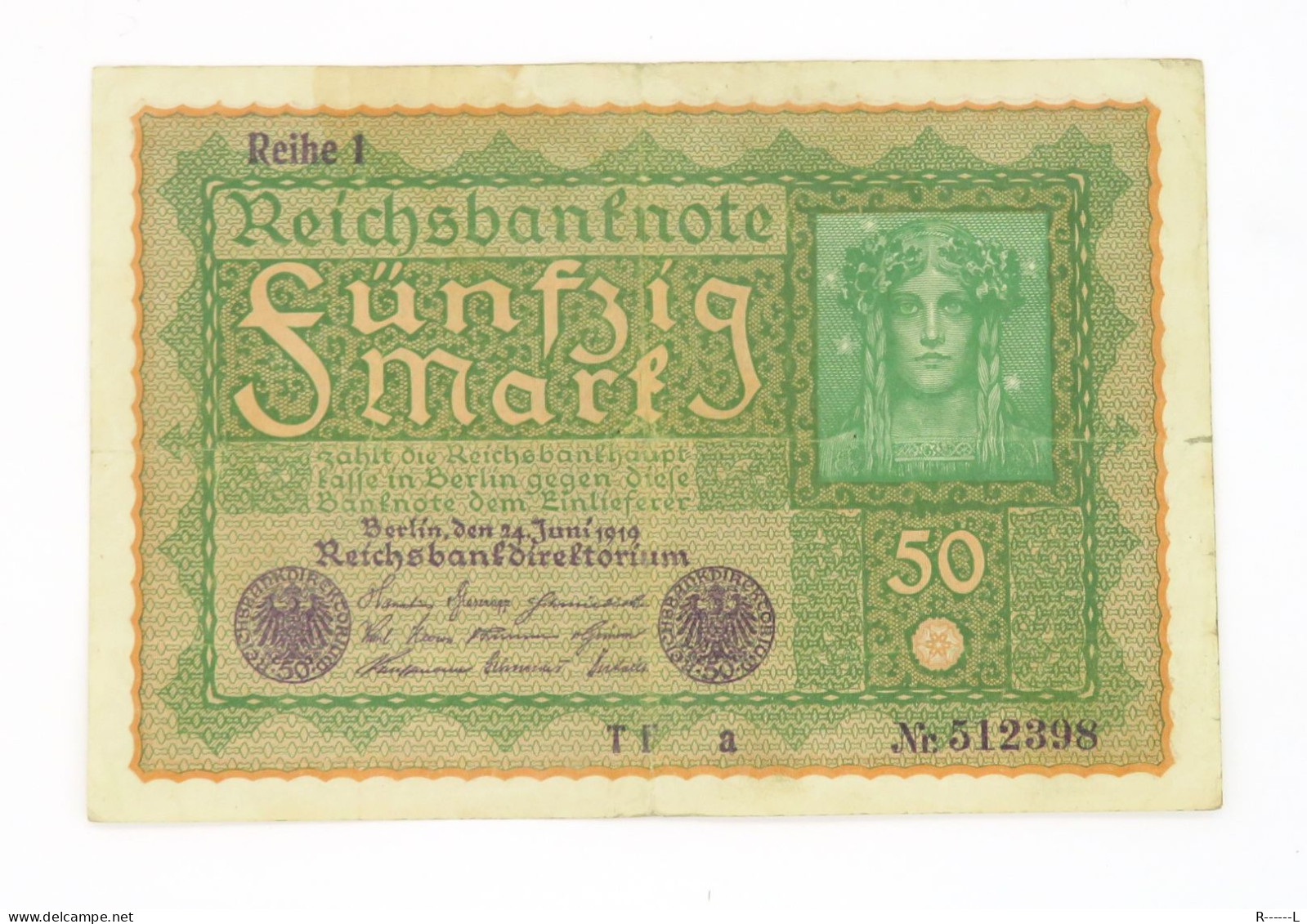 Allemagne :50 Mark Berlin 1919 - 50 Mark