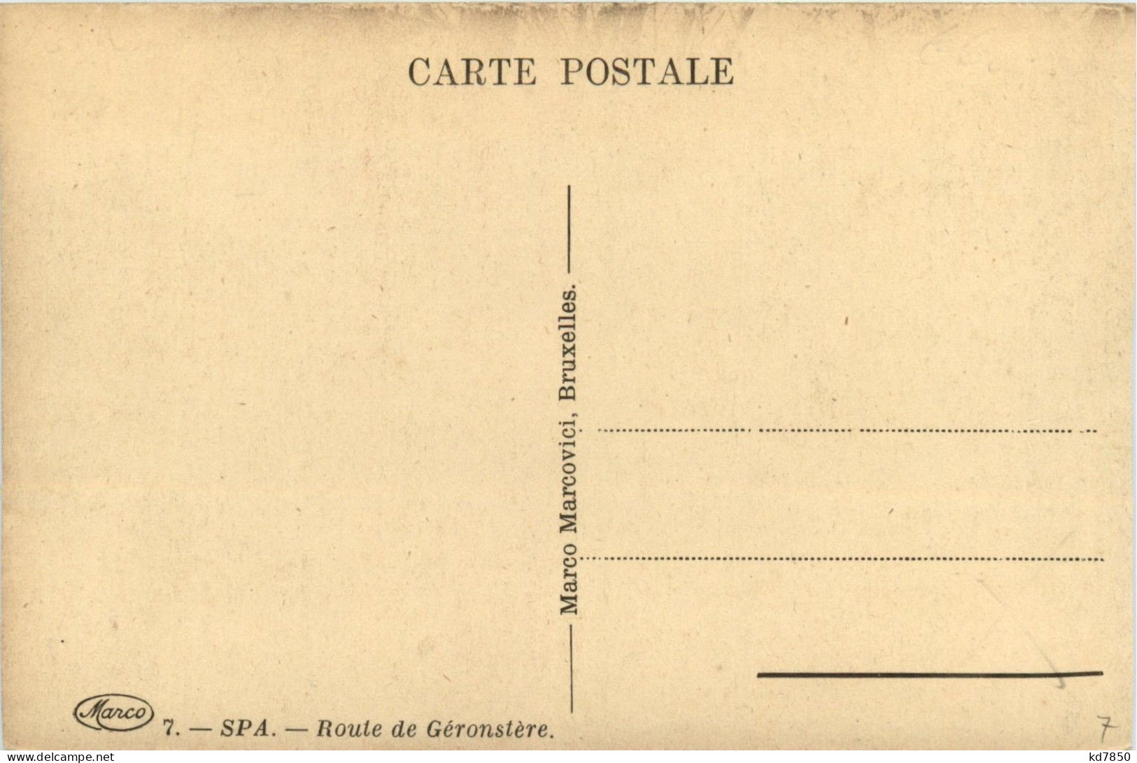 Spa - Route De Geronstere - Spa