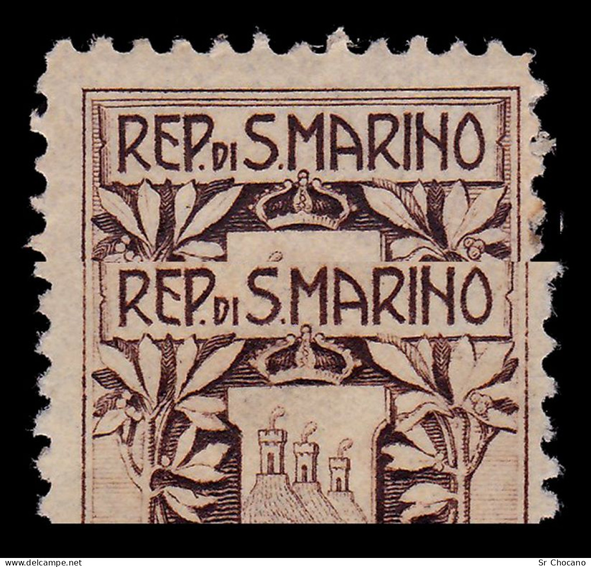 SAN MARINO.1905.1c.Type 1- Type 2.Scott 78-78a.MNG. - Nuevos