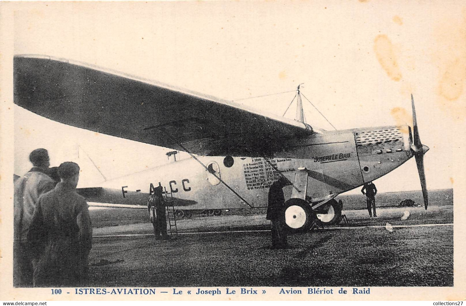 13-ISTRES-AVIATION -   " LE JOSEPH LE BRIX " AVION BLERIOT DE RAID - Istres