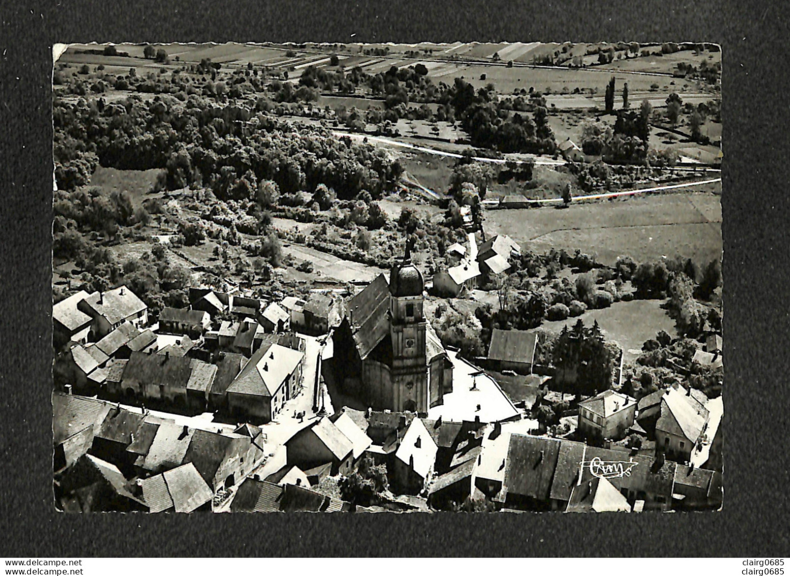 70 - SCEY SUR SAONE - Vue Panoramique Aérienne - Scey - L'Eglise - 1959 - Scey-sur-Saône-et-Saint-Albin