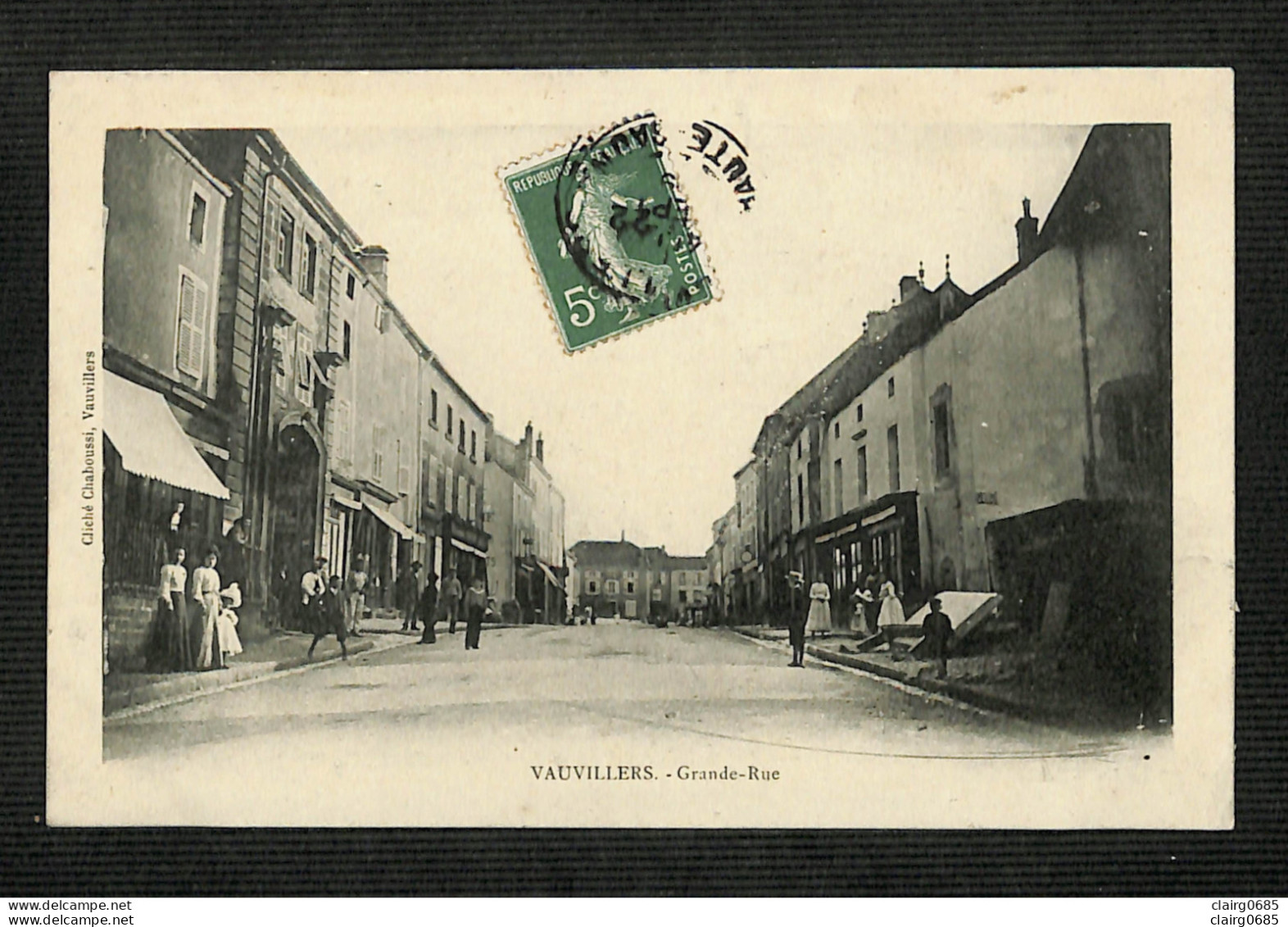 70 - VAUVILLERS - Grande-Rue - 1909 - Vauvillers