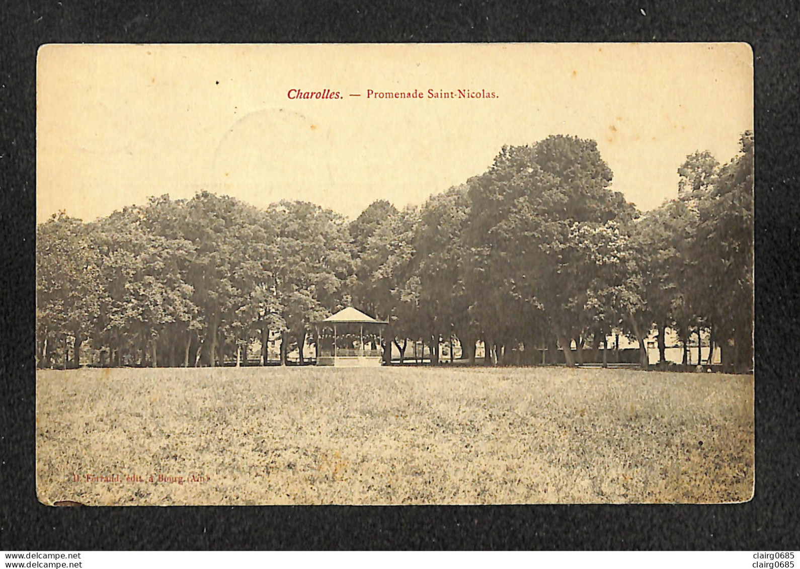 71 - CHAROLLES - Promenade Saint-Nicolas - 1908 (peu Courante) - Charolles