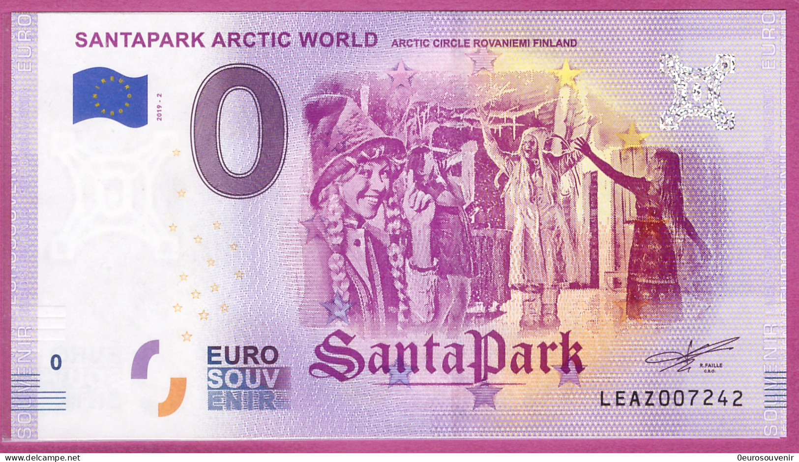 0-Euro LEAZ 2019-2 SANTAPARK ARCTIC WORLD - ARCTIC CIRCLE ROVANIEMI FINLAND - Privatentwürfe