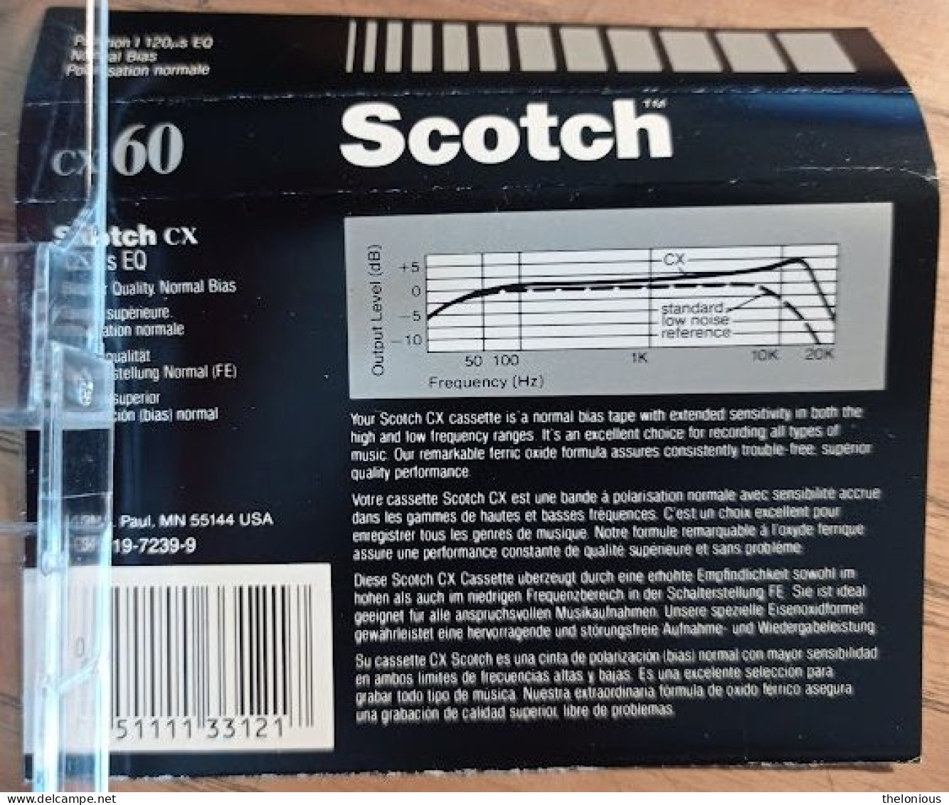 # Audiocassetta Scotch CX 60 Usata Per Una Sola Registrazione - Audiocassette