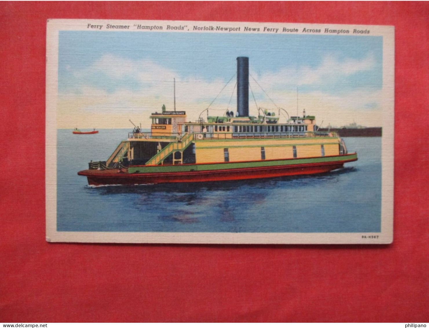 Ferry Steamer Hampton Roads Virgina.   Ref 6390 - Transbordadores