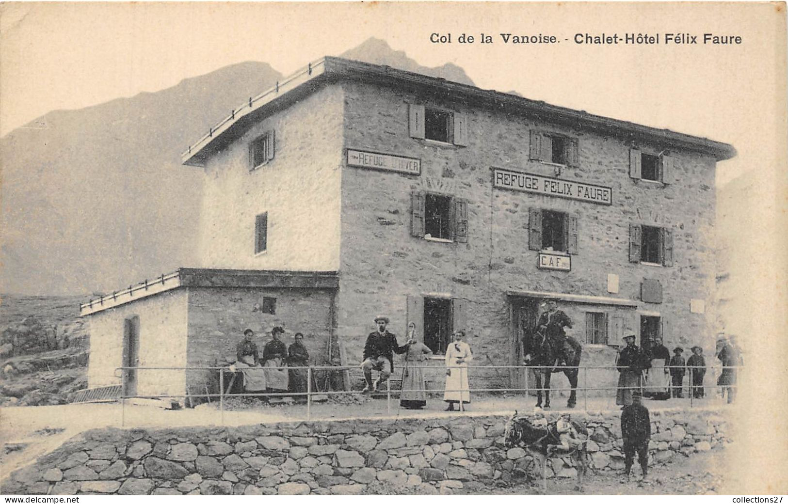 73-PRALOGNAN-LA-VANOISE- COL DE LA VANOISE- CHALET-HÔTEL FELIX FAURE - Pralognan-la-Vanoise