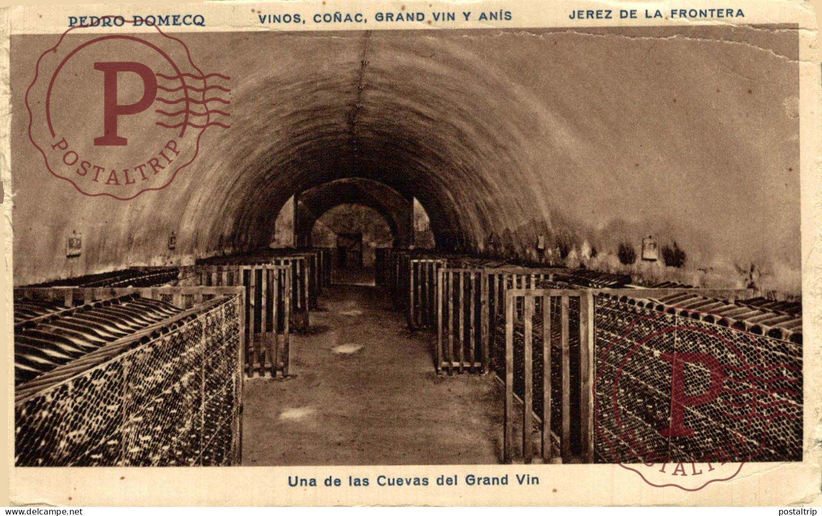 PUBLICIDAD. ESPAÑA. JEREZ DE LA FRONTERA. CADIZ. PEDRO DOMECQ. VINOS, COÑAC, GRAND VIN Y ANIS. PUBLI. - Vigne