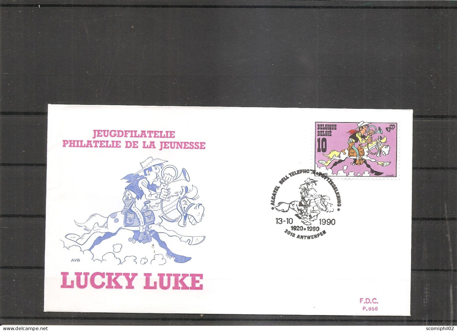 Belgique - BD - Lucky Luke ( 2390 Sur  FDC à Voir) - 1981-1990