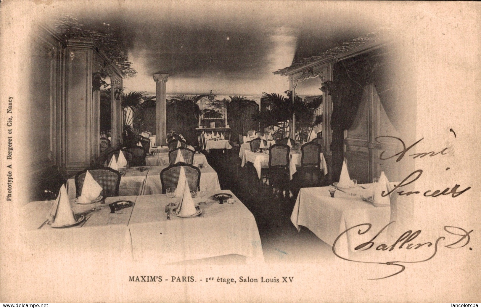 75 - PARIS / MAXIM'S - 1er ETAGE - SALON LOUIS XV - Cafés, Hôtels, Restaurants