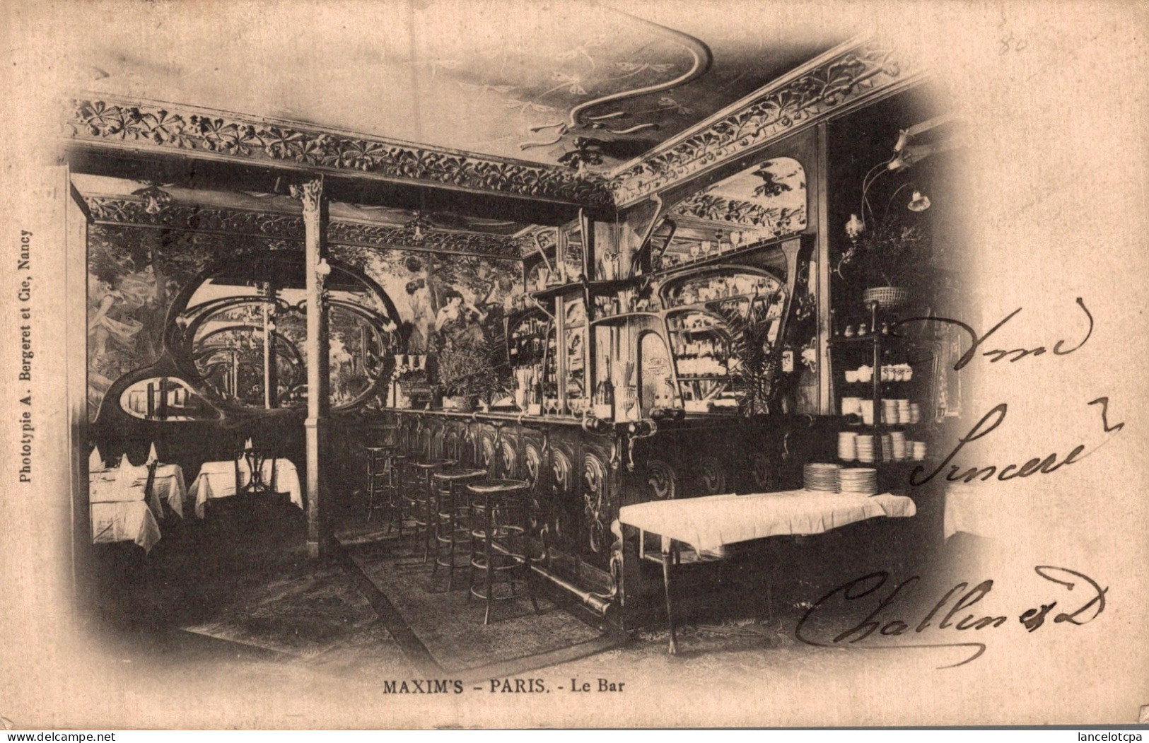 75 - PARIS / MAXIM'S - LE BAR - Cafés, Hotels, Restaurants