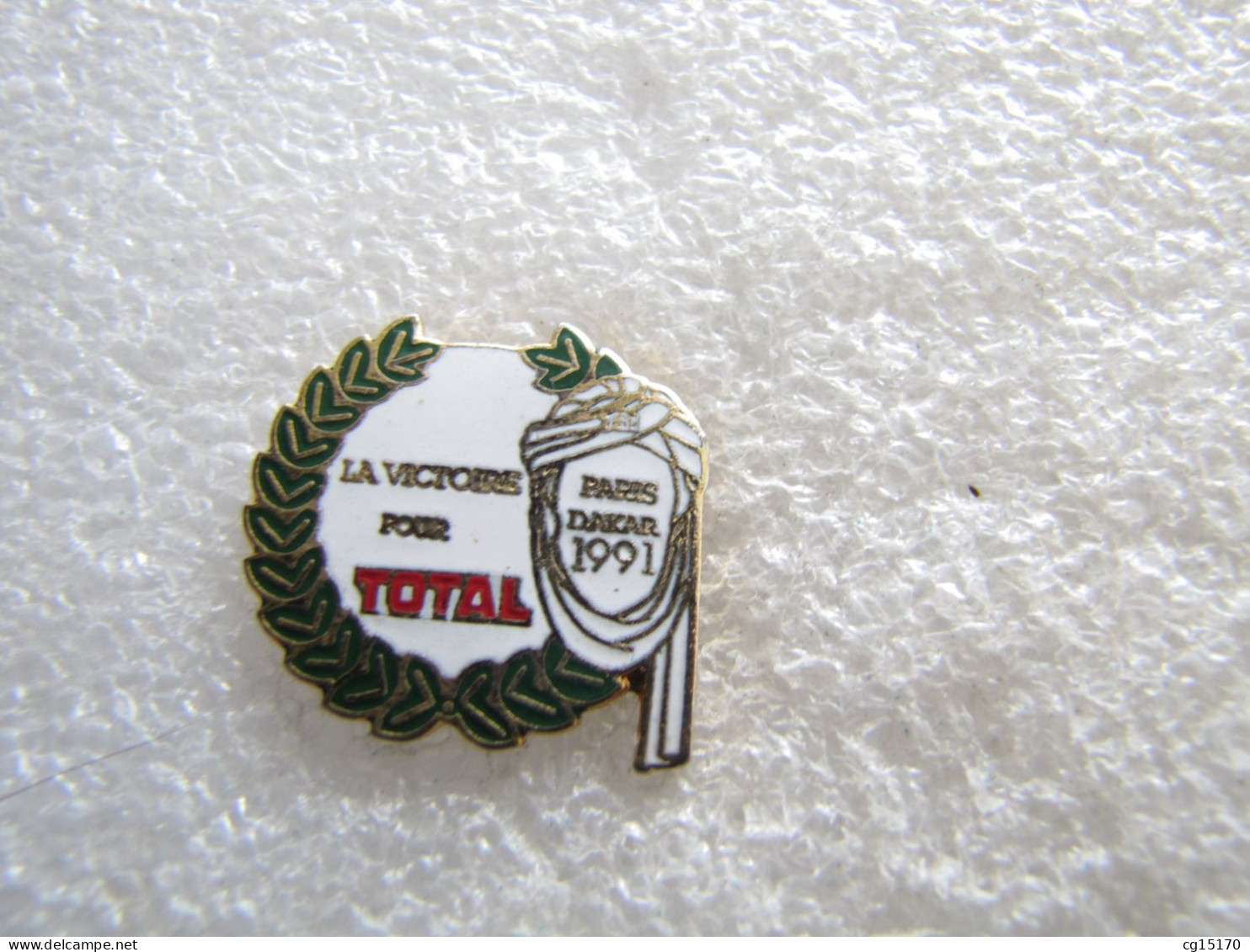 PIN'S     TOTAL  PARIS DAKAR 91 Version Email Grand Feu   ARCANE - Carburanti