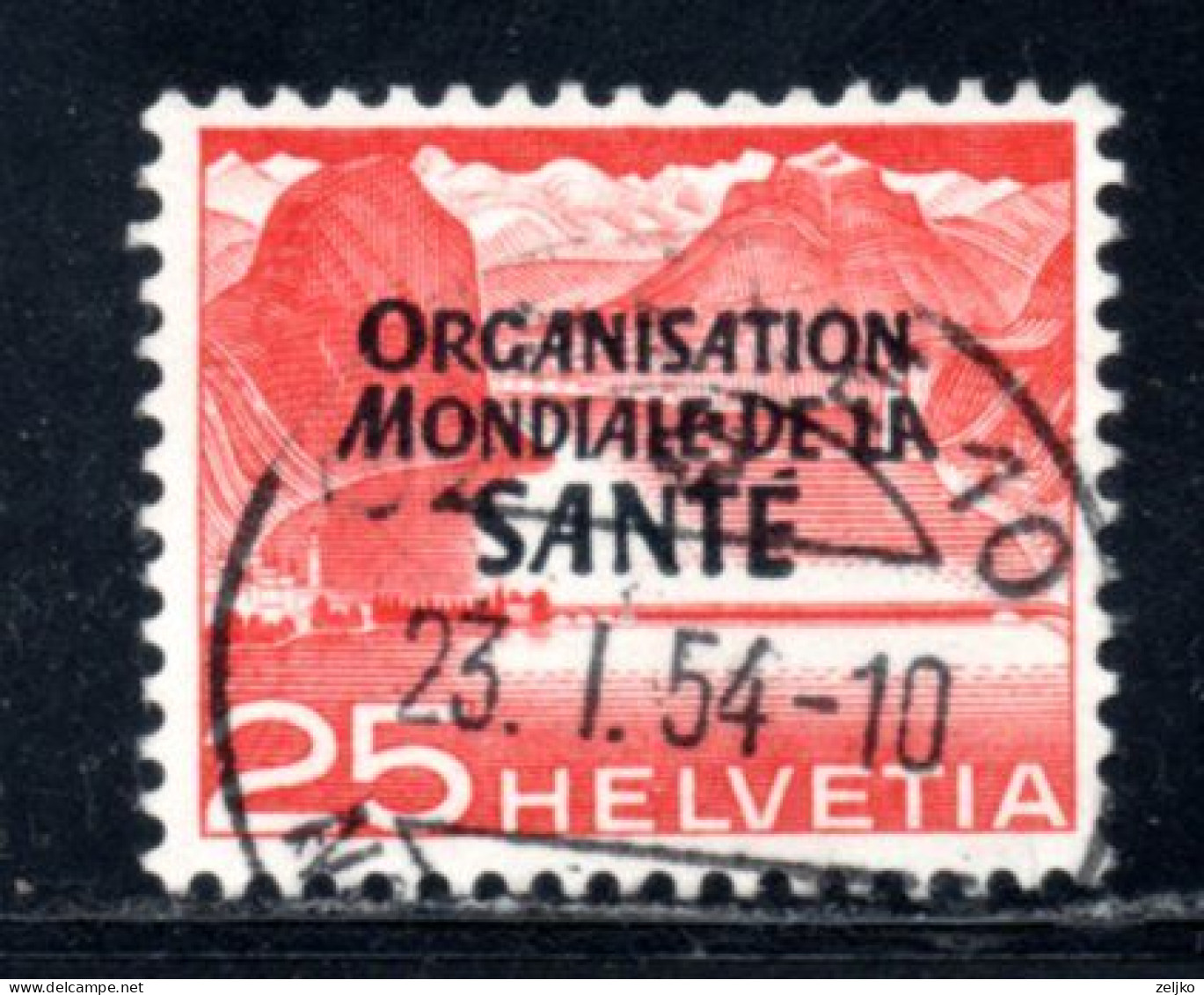 Switzerland, OMS, WHO, Used, 1948, Michel 10 - OMS