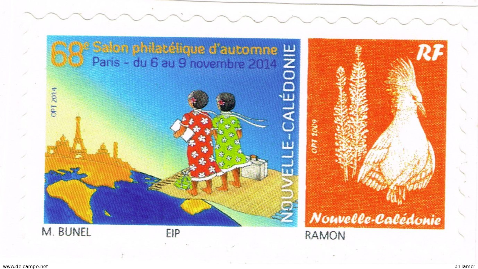 NOUVELLE CALEDONIE NEW CALEDONIA Timbre A Moi Personnalis Public YT 1232 TPNC27 Salon Paris Robe Miss  2014 Ramon Neuf B - Unused Stamps