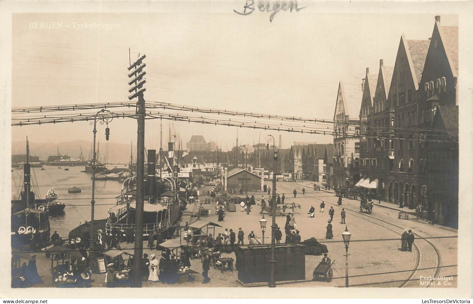 ALLEMAGNE - Bergen - Vue Sur Le Port - Animé - Carte Postale Ancienne - Bergen