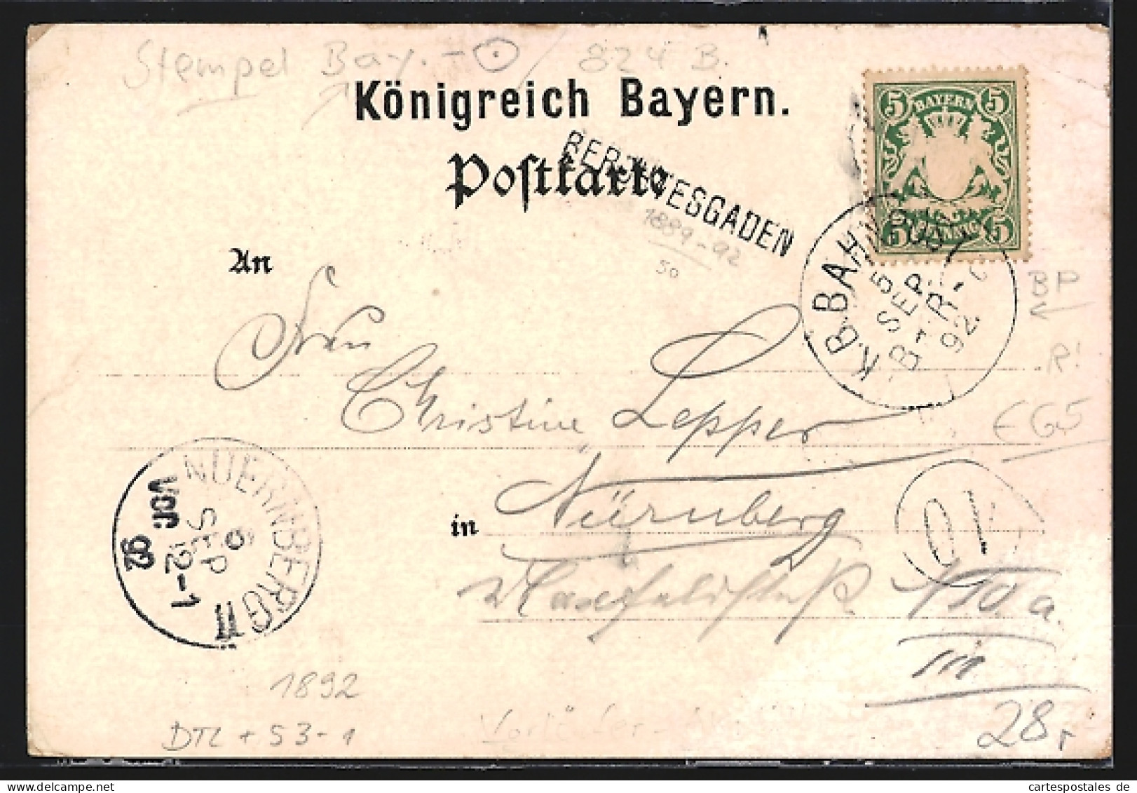 Vorläufer-Lithographie Königsee / Berchtesgaden, 1892, Königseedorf Und Bootspartie  - Berchtesgaden