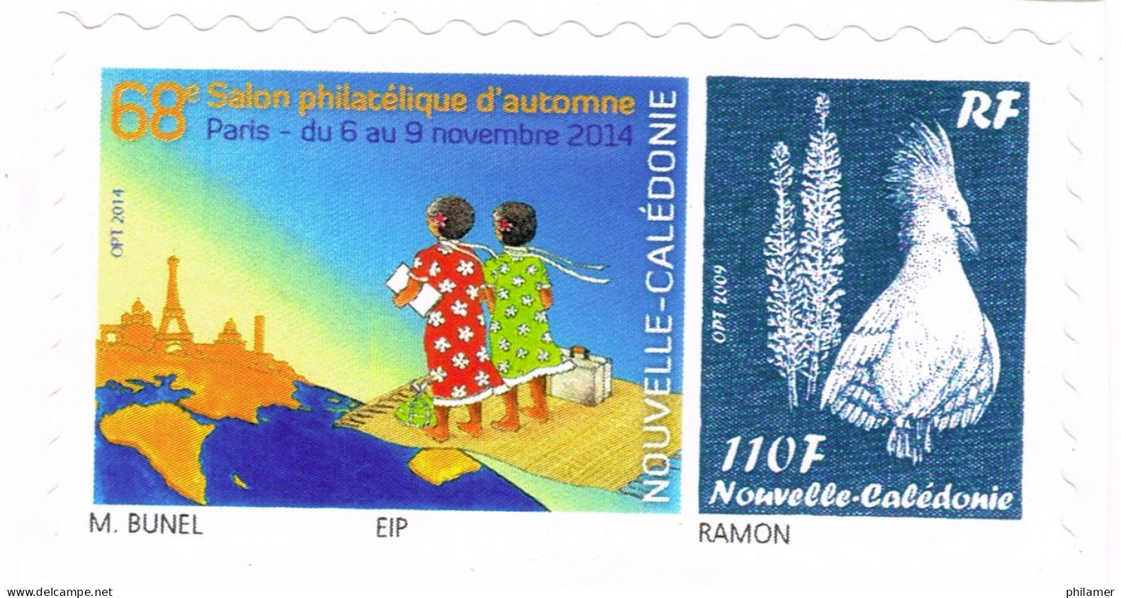 NOUVELLE CALEDONIE NEW CALEDONIA Timbre A Moi Personnalis Public YT 1233 TPNC28 Salon Paris Robe Miss  2014 Ramon Neuf B - Unused Stamps