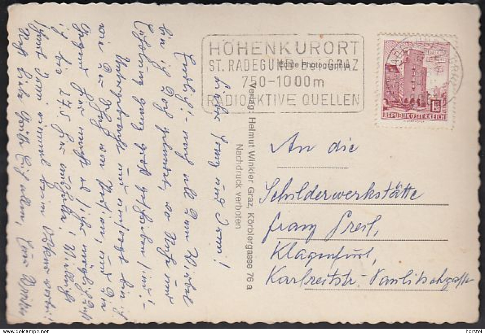 Austria - 8061 St. Radegund Bei Graz - Schöckelseilbahn - Railway - Nice Stamp - St. Radegund